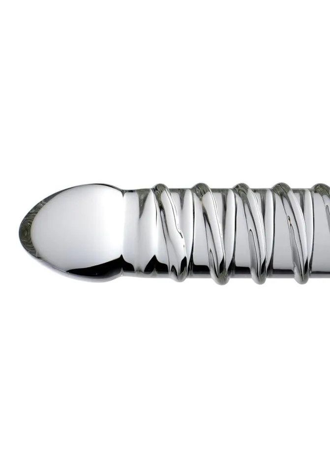 Female Sex Toys Master Series Behemoth Ribbed XL Dildo 1225in Glass Master Series