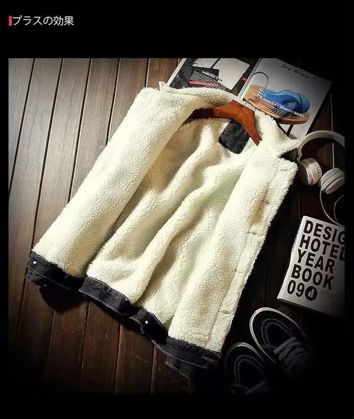 Female Sex Toys Mens winter denim cotton jacket cj
