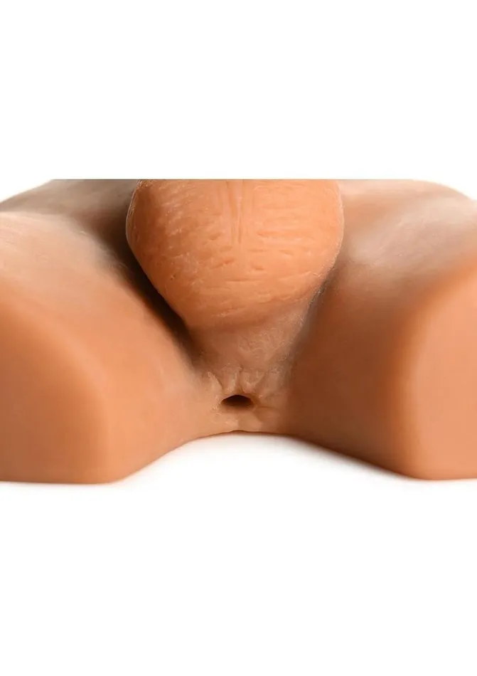 Jock Male Sex Toys Jock Ass Masturbator with Poseable Dildo