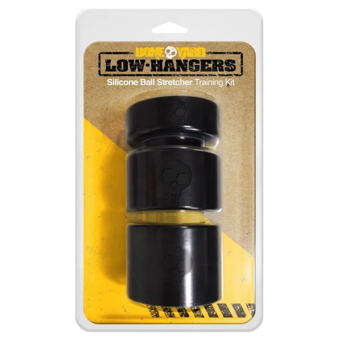 Male Sex Toys Low Hangers Silicone Ball Stretcher Kit 3 Pc Boneyard