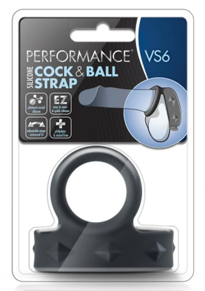 Male Sex Toys Performance Performance Vs6 Silicone Cock and Ball Strap