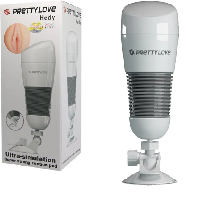 Pretty Love Male Sex Toys Hedy Ultra Stimulation Masturbator White