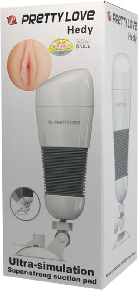 Pretty Love Male Sex Toys Hedy Ultra Stimulation Masturbator White