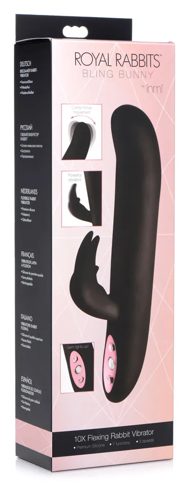 Royal Rabbits Bling Bunny 10x Flexing Rabbit Vibrator XR Brands inmi Female Sex Toys