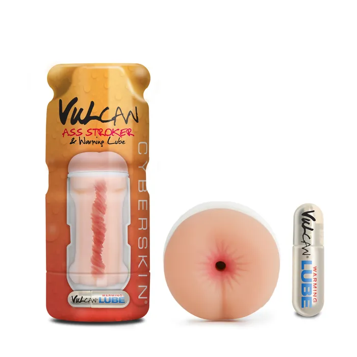 Sale Male Sex Toys Vulcan Cyberskin Ass Stroker Warming Lube Light