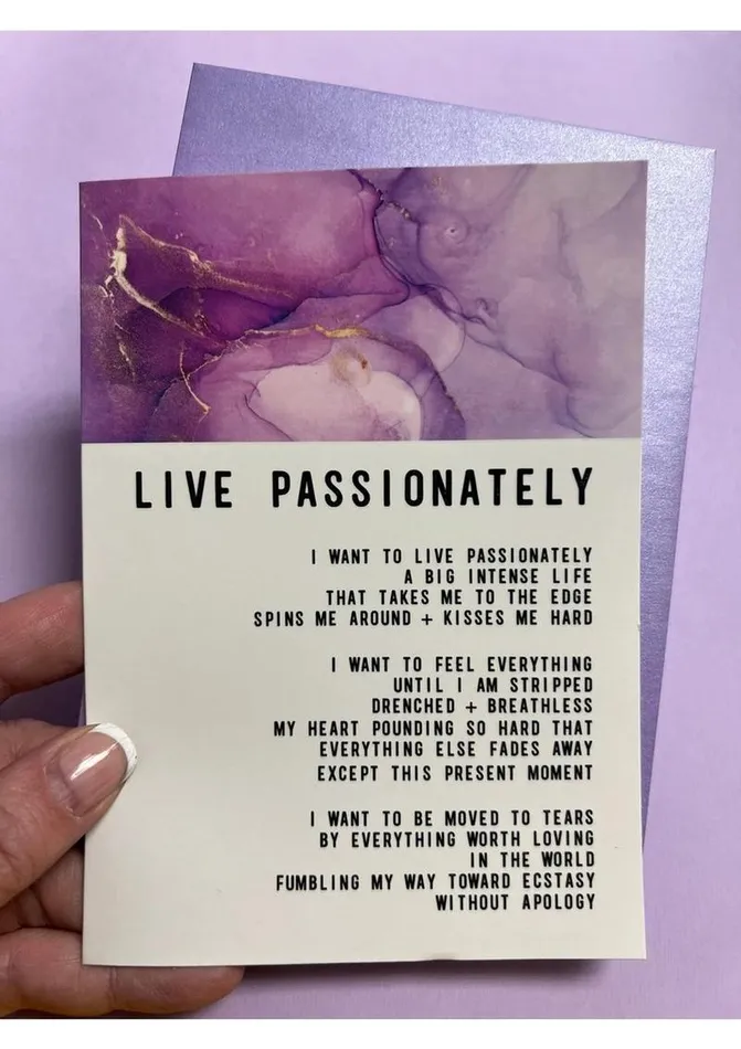 Warm Human Warm Human Live Passionately Greeting Card Vibrators
