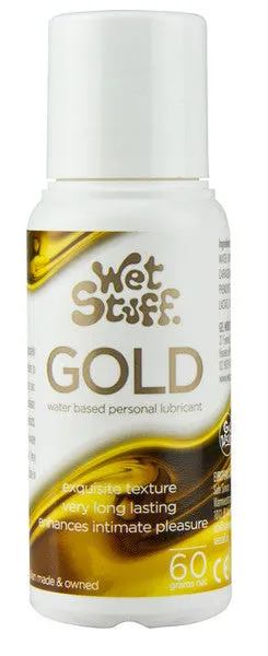 Wet Stuff Gold 60g Bottle Gel Works Vibrators