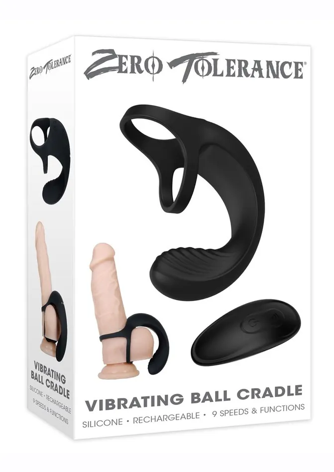 Zero Tolerance Male Sex Toys Zero Tolerance Vibrating Ball Cradle Silicone Rechargeable Cock Ring with Remote Control