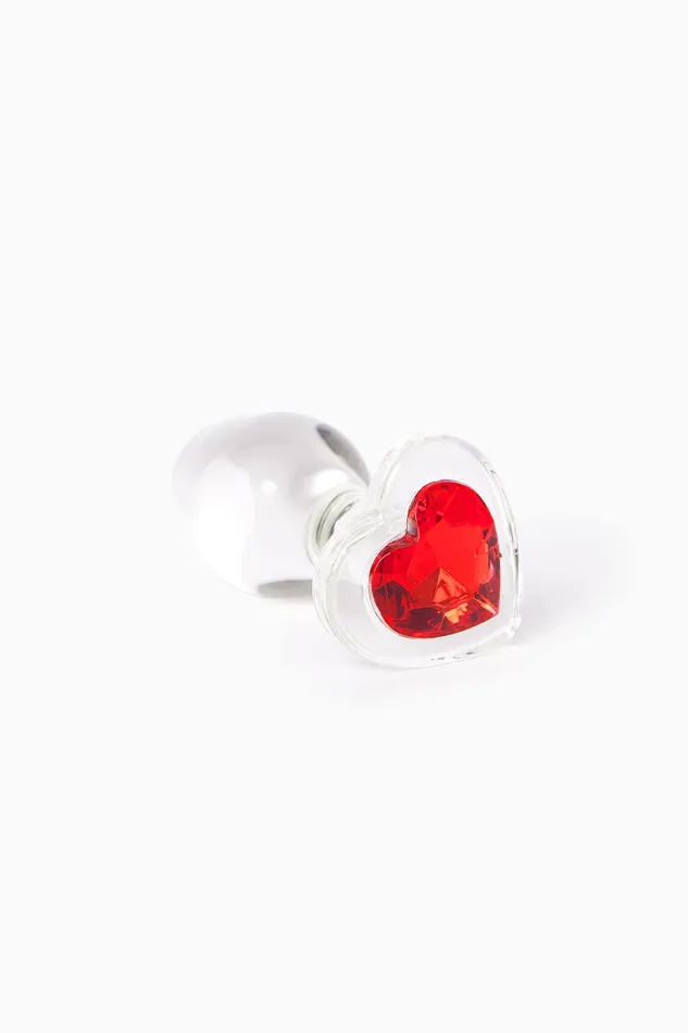 Anal CRYSTAL DESIRES Plug Anal Corazn Rojo NS Novelties