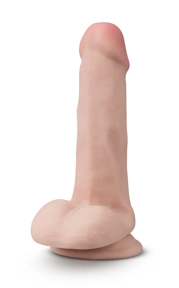 Dildos Blush Dr Skin Plus 6 Inch Posable Dildo With Balls Vanilla