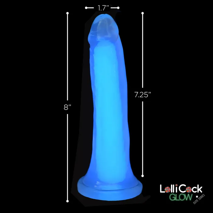 Lollicock 7 GlowInTheDark Silicone Dildo Blue Lollicock Dildos Lollicock 7 GlowInTheDark Silicone Dildo Blue Lollicock Dildos