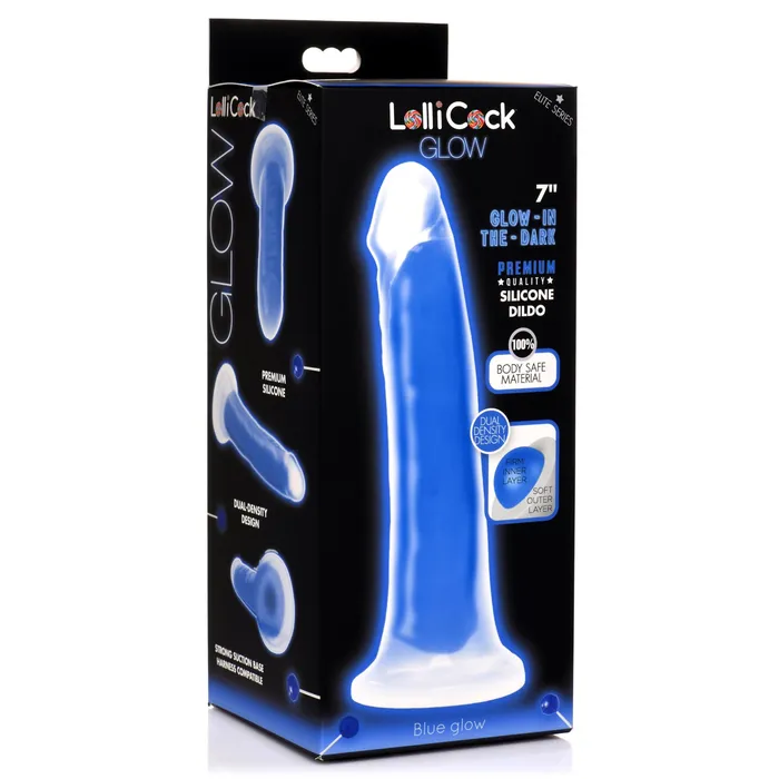 Lollicock 7 GlowInTheDark Silicone Dildo Blue Lollicock Dildos Lollicock 7 GlowInTheDark Silicone Dildo Blue Lollicock Dildos