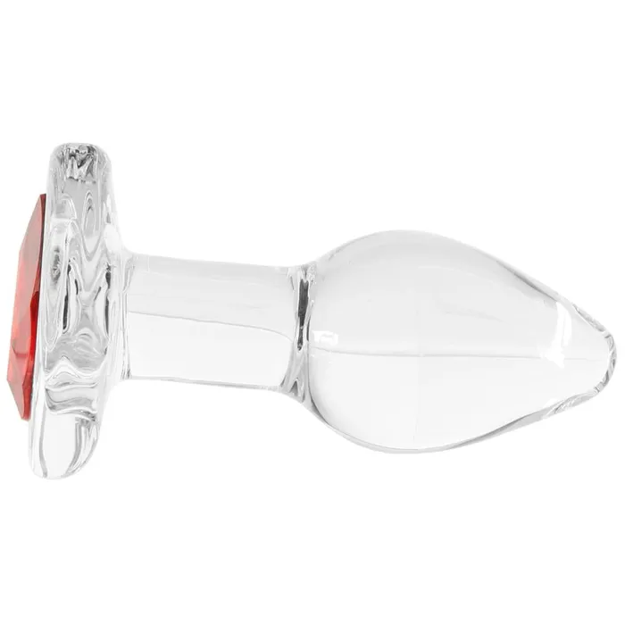 Pink Cherry Anal Booty Sparks Red Heart Gem Glass Anal Plug Set