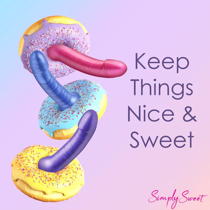 Simply Sweet Dildos Simply Sweet Metallic Silicone Dildo Purple Simply Sweet Dildos Simply Sweet Metallic Silicone Dildo Purple
