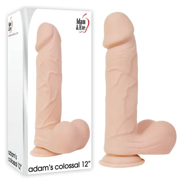 Adam Eve Adams Colossal Flesh 12 Realistic Dildo Wild Night Fantasies Female Sex Toys Adam Eve Adams Colossal Flesh 12 Realistic Dildo Wild Night Fantasies Female Sex Toys