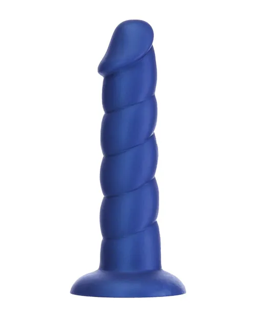 Addiction Fantasy Unicorn Silicone Dildo 8in Blue Addiction Dildos