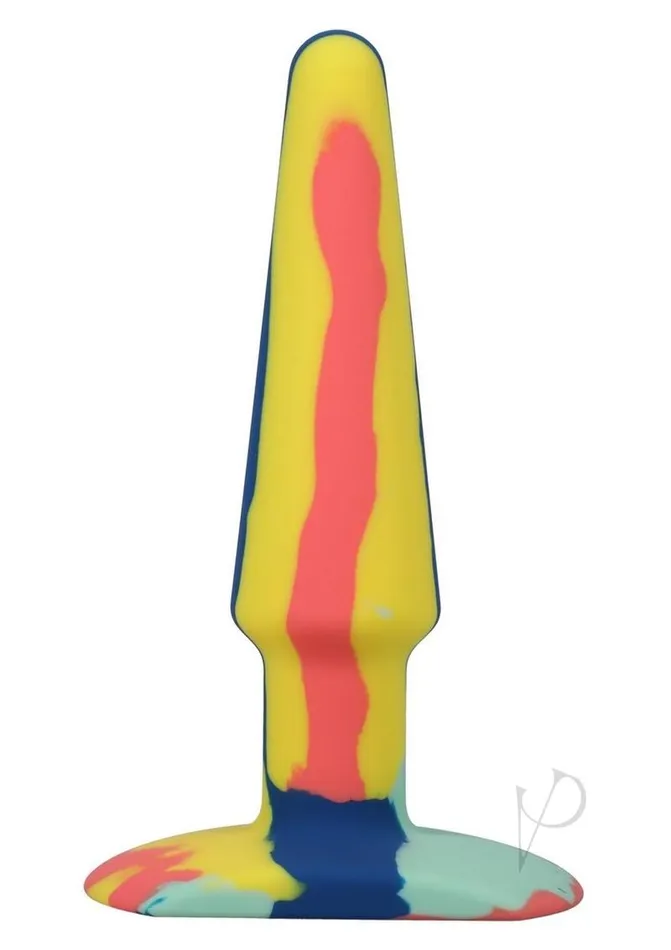 Anal A Play APlay Groovy Silicone Anal Plug 5in OrangeTeal Anal A Play APlay Groovy Silicone Anal Plug 5in OrangeTeal
