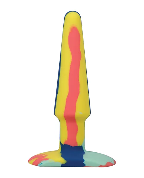 Anal A Play APlay Groovy Silicone Anal Plug 5in OrangeTeal Anal A Play APlay Groovy Silicone Anal Plug 5in OrangeTeal