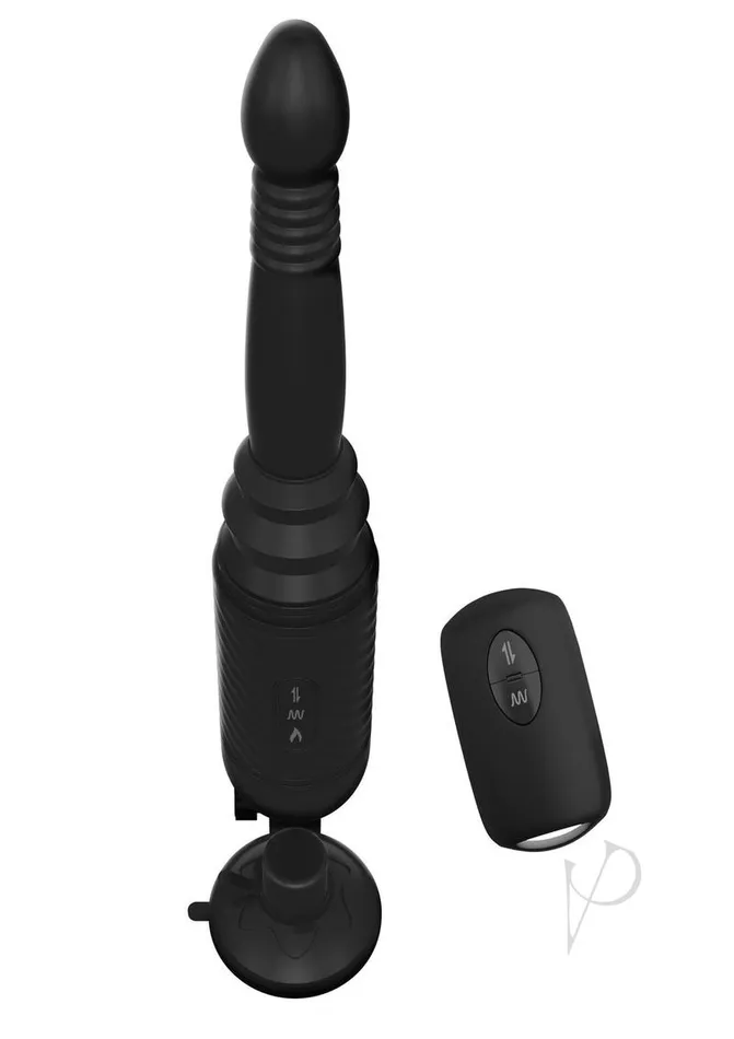 Anal Anal Fantasy Elite Collection Vibrating Ass Thruster Silicone Anal Probe with Remote Control Black Anal Fantasy Elite