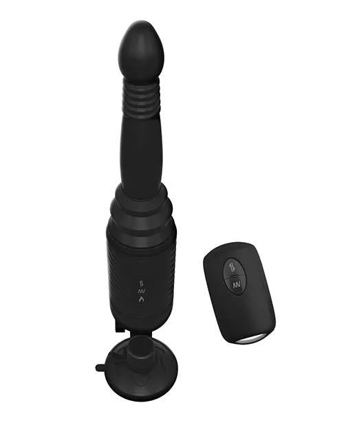 Anal Anal Fantasy Elite Collection Vibrating Ass Thruster Silicone Anal Probe with Remote Control Black Anal Fantasy Elite