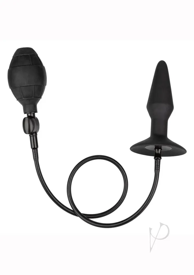 Anal Anal Medium Silicone Inflatable Plug Black
