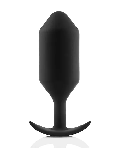 Anal B Vibe BVibe Snug Plug 6 Silicone Weighted Anal Plug Black