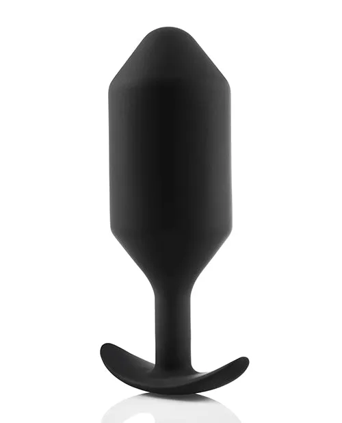 Anal B Vibe BVibe Snug Plug 6 Silicone Weighted Anal Plug Black