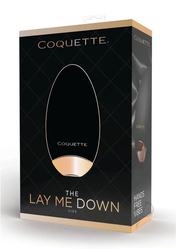 Anal Coquette Coquette The Lay Me Down Rechargeable Silicone Massager BlackGold Anal Coquette Coquette The Lay Me Down Rechargeable Silicone Massager BlackGold
