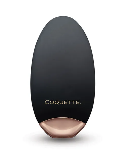 Anal Coquette Coquette The Lay Me Down Rechargeable Silicone Massager BlackGold Anal Coquette Coquette The Lay Me Down Rechargeable Silicone Massager BlackGold