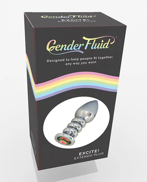 Anal Gender Fluid Gender Fluid Excite Extendo Plug Silver Anal Gender Fluid Gender Fluid Excite Extendo Plug Silver