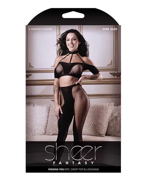 Anal Sheer Fantasy Sheer Fantasy Missing You Opaque Net Off Should Top wLeggings Black OS Anal Sheer Fantasy Sheer Fantasy Missing You Opaque Net Off Should Top wLeggings Black OS