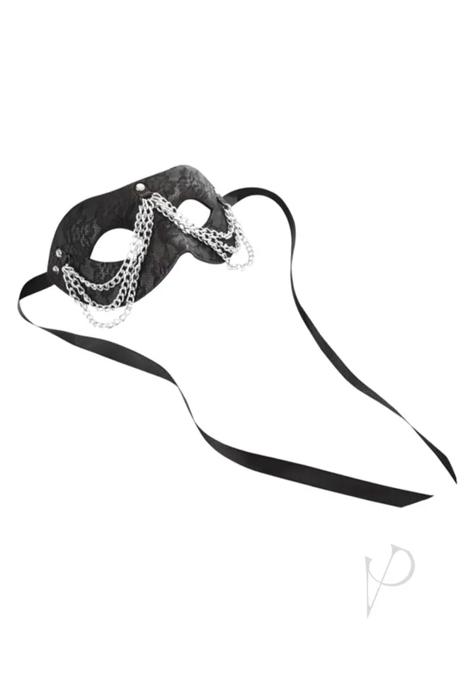 Anal Sincerely Chained Lace Mask Black Sincerely
