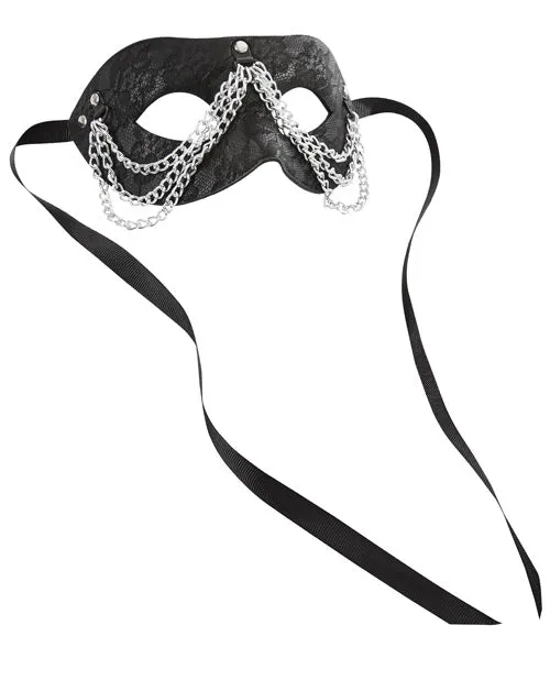 Anal Sincerely Chained Lace Mask Black Sincerely