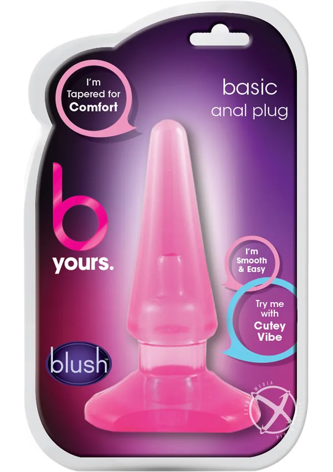 B Yours Basic Butt Plug Pink B Yours Anal
