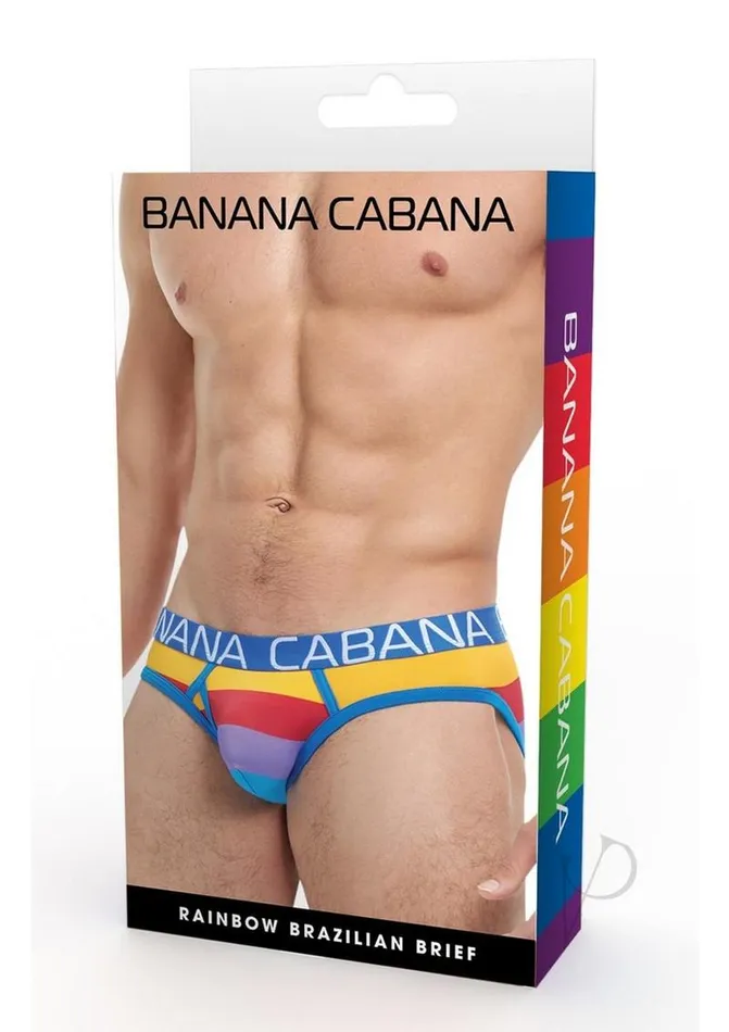 Banana Cabana Banana Cabana Brief LargeXLarge Rainbow Female Sex Toys