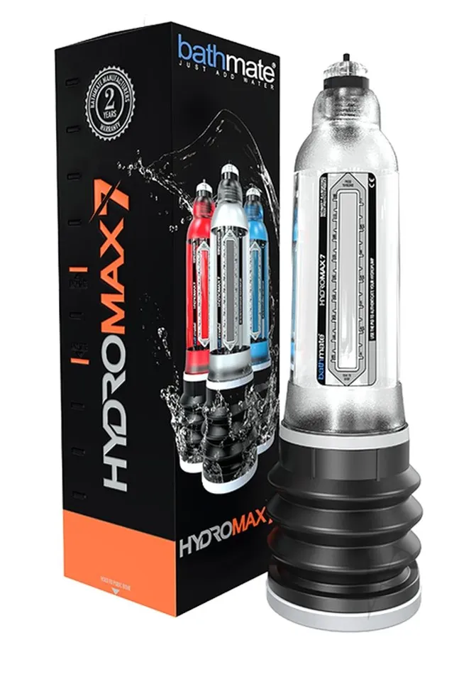 Bathmate Male Sex Toys Hydromax7 Penis Pump Clear