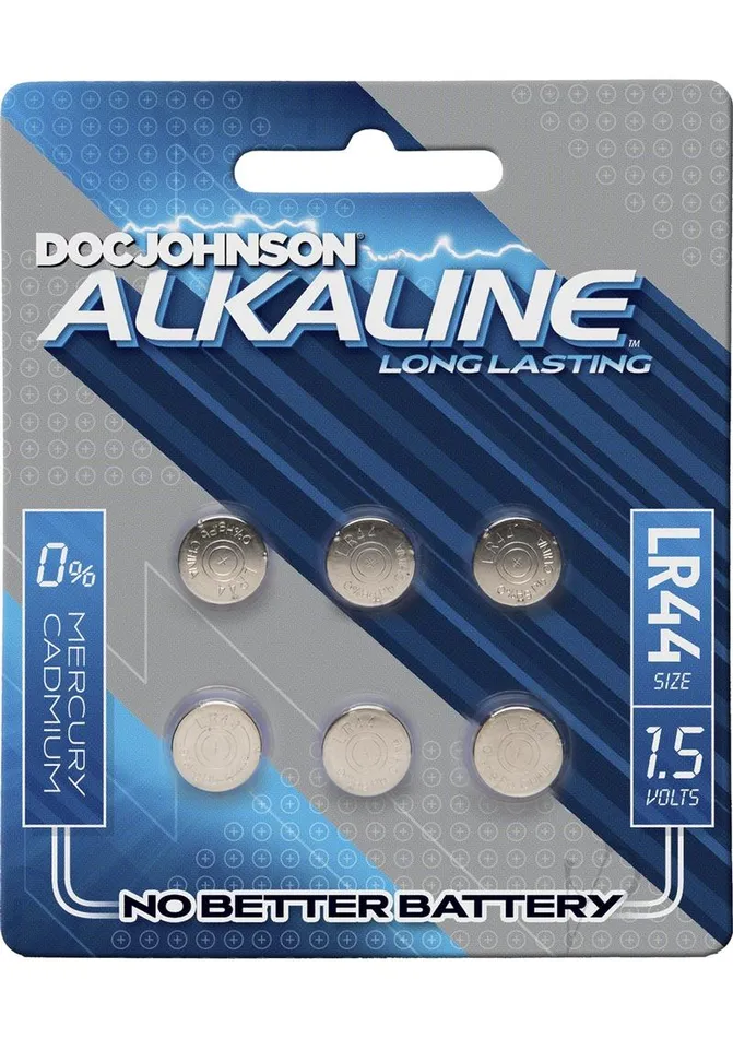 Batteries Enhancers Doc Johnson Alkaline Batteries LR44 6 Pack