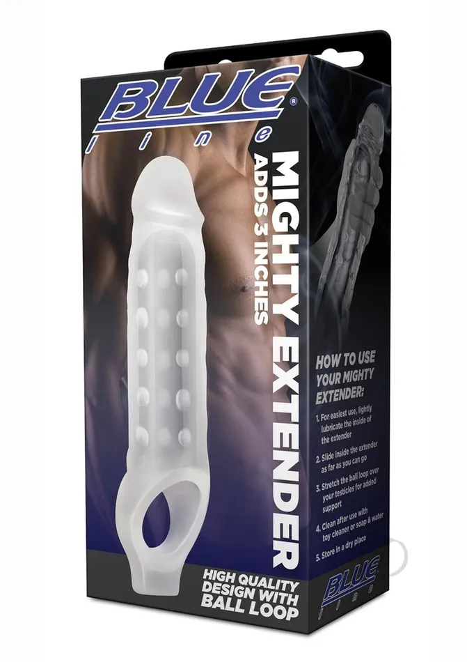 Blue Line Cand B Gear Blue Line CandB Gear Mighty Extender Penis Sleeve Clear Male Sex Toys Blue Line Cand B Gear Blue Line CandB Gear Mighty Extender Penis Sleeve Clear Male Sex Toys