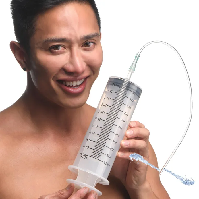 CleanStream Male Sex Toys Enema Syringe with Tube