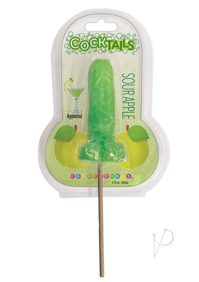 Cocktails 3D Lollipops Sour Apple Candyprints Candy Vibrators