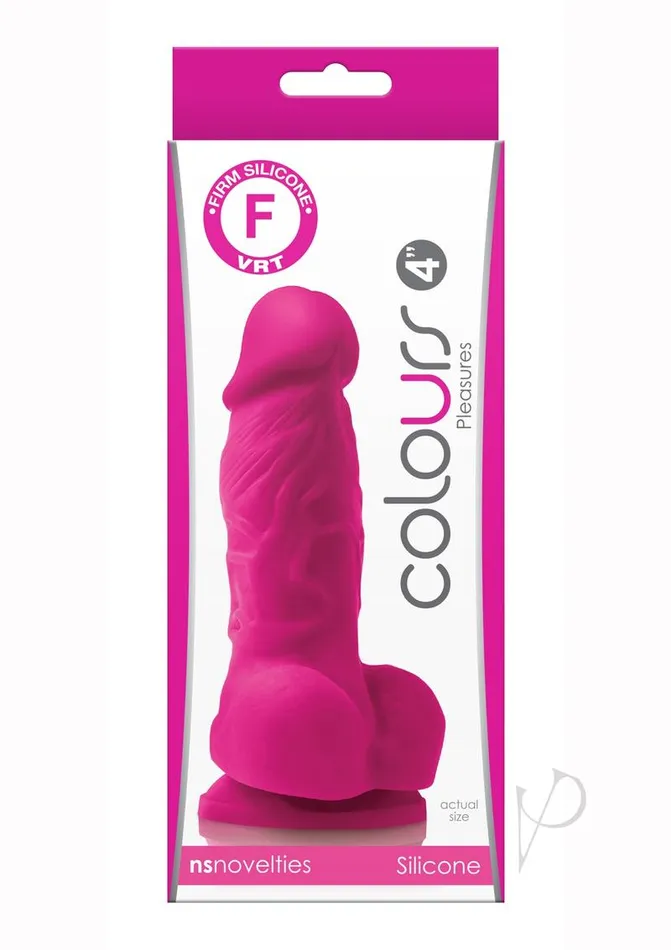 Colours Dildos Colours Pleasure Silicone Dildo 4in Pink
