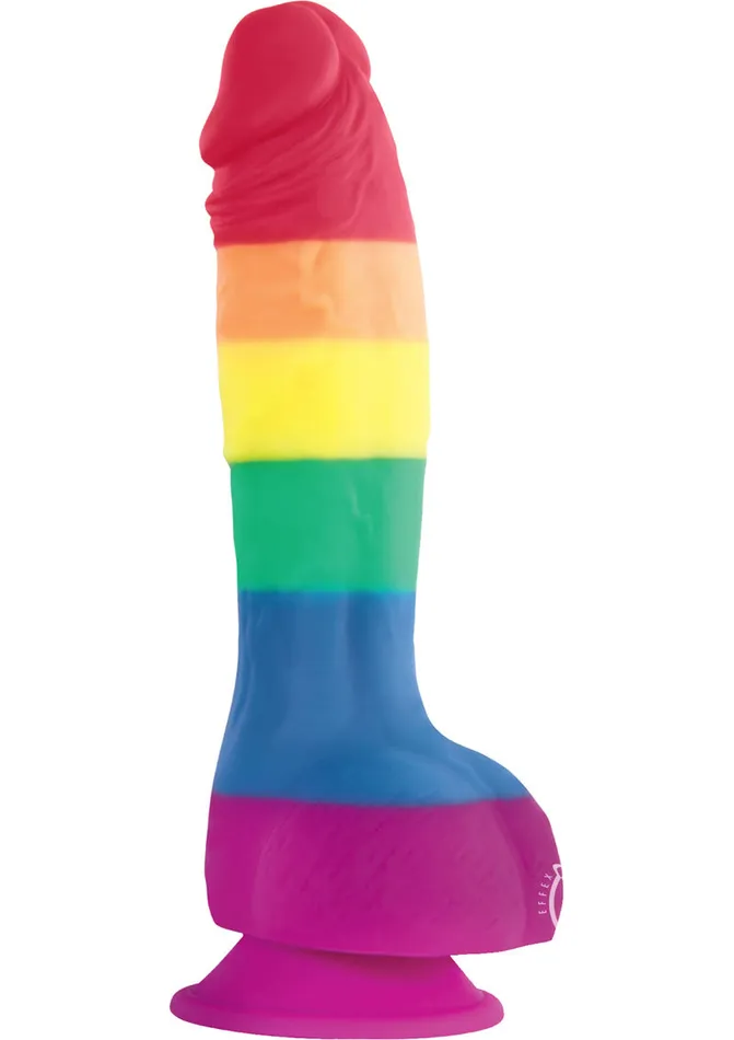 Colours Pride Edition Silicone Dildo 6in Rainbow Colours Female Sex Toys Colours Pride Edition Silicone Dildo 6in Rainbow Colours Female Sex Toys