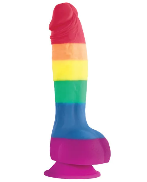Colours Pride Edition Silicone Dildo 6in Rainbow Colours Female Sex Toys Colours Pride Edition Silicone Dildo 6in Rainbow Colours Female Sex Toys
