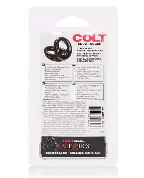 COLT Snug Tugger Cock Ring Black Colt Male Sex Toys