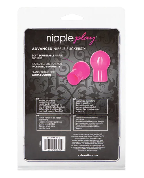 Couples Nipple Play Advanced Nipple Suckers Pink Nipple Play