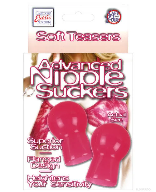 Couples Nipple Play Advanced Nipple Suckers Pink Nipple Play