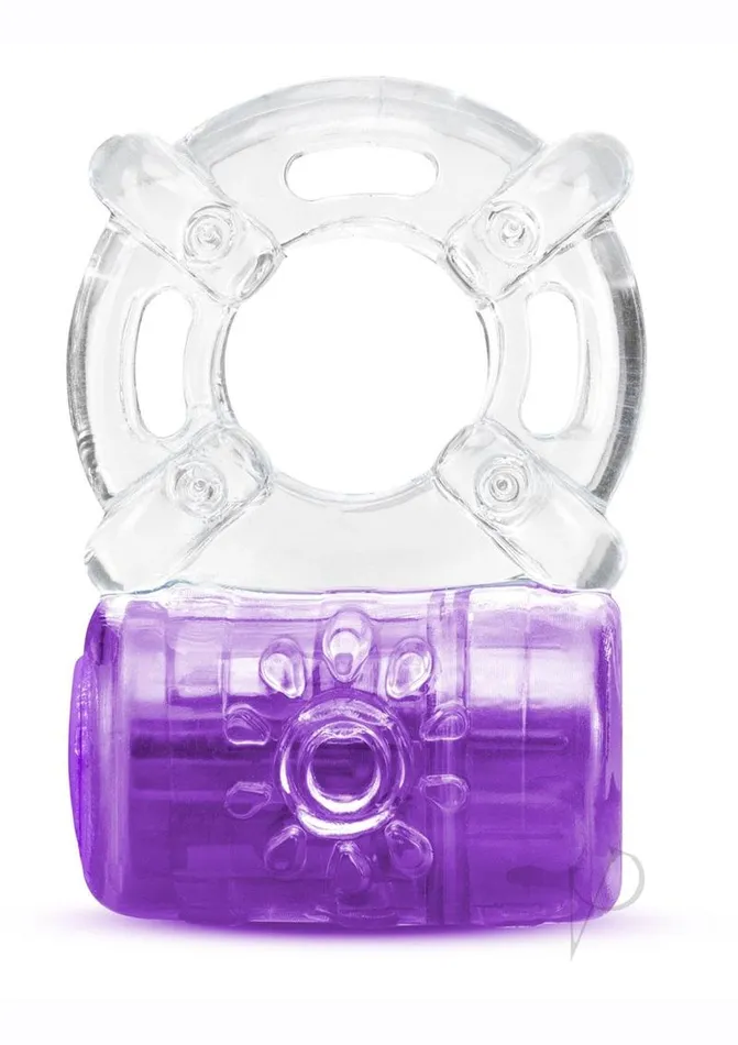 Couples Play With Me By Blush Play with Me Pleaser Rechargeable Cock Ring Purple