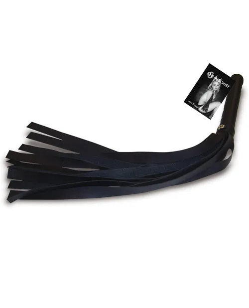 Couples Sex And Mischief Sex and Mischief Mini Faux Leather Flogger Black
