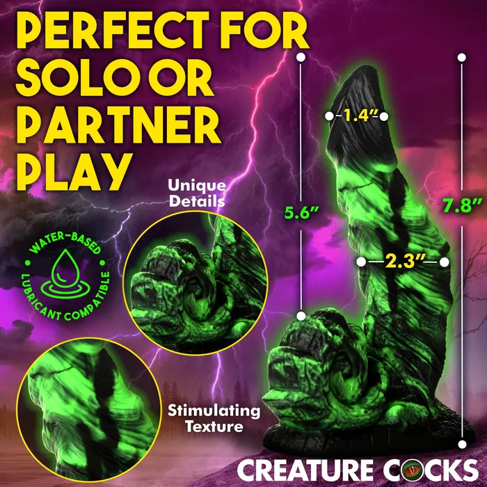 Creature Cocks Dildos Glowzilla GlowInTheDark Silicone Dildo