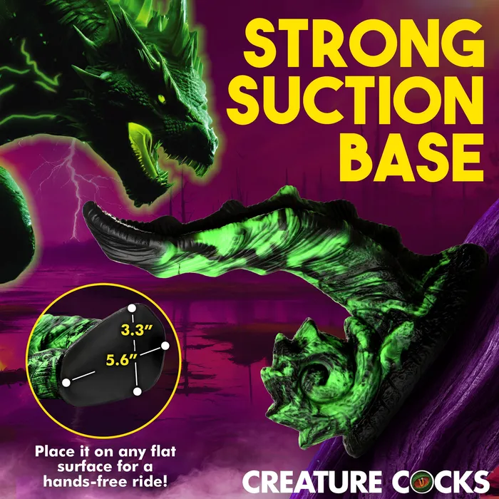 Creature Cocks Dildos Glowzilla GlowInTheDark Silicone Dildo